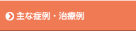 主な症例、治療例